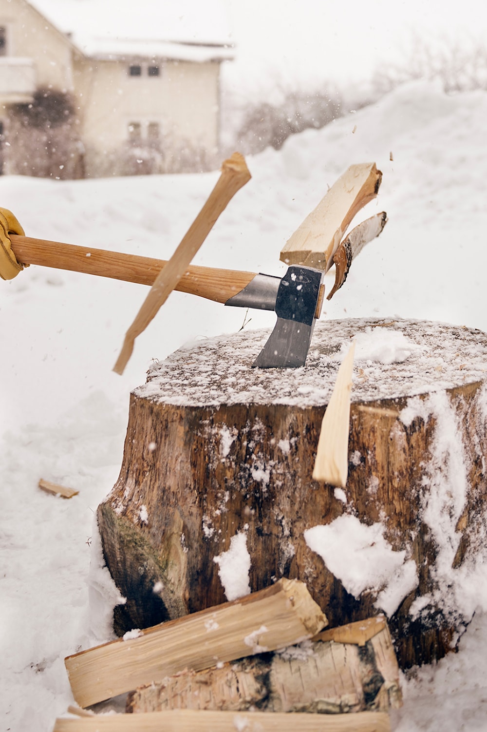 Gränsfors Minsta Klyvyxa Kamintillbehör och redskap miljöbild